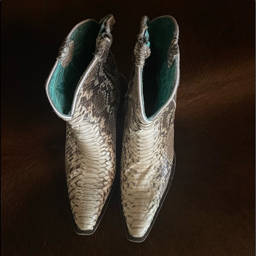 Corral Python Booties - image 4